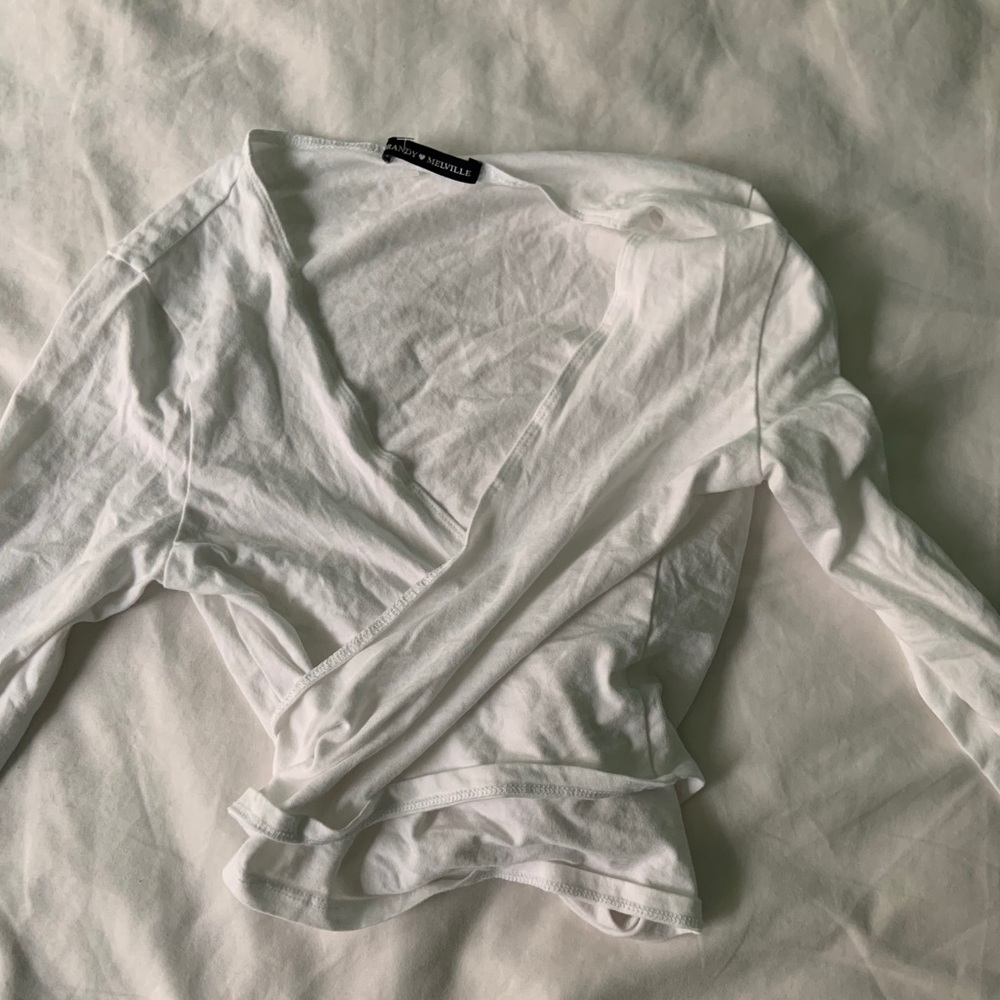 brandy melville wrap top